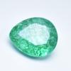 Natural Green Emerald Loose Gemstone 5.05 ct Pear Shape for Collection for Jewelry Making and Crafts