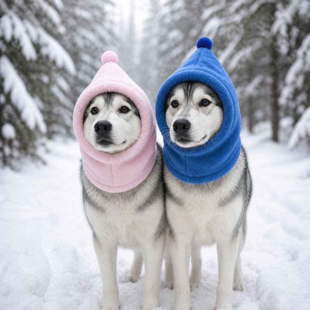 Noise Reduction Dog Ear Muffs Anxiety Relief Lining Dog Noise Protection Hat Ear Coverage Pet Warm Ear Cover Pet Supplies
