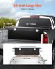 Crossover Truck Tool Box, 69x12x14 In, Heavy Duty Aluminum Toolbox with Diamond Texture, Pick Up Truck Bed RV Trailer Toolbox, Waterproof Storage