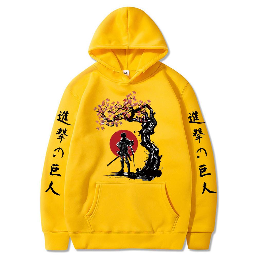 Японский аниме Attack on Titan Levi Графический принт с капюшоном для мужчин и женщин с длинным рукавом Толстовка Повседневная уличная одежда Harajuku Мужская толстовка