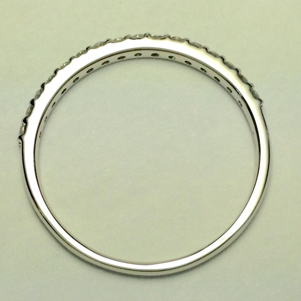 Кольцо «Полувечность» из платины 950 пробы с бриллиантами, японский размер, чистота 0,2 карата (ra-smtt-di, 16)