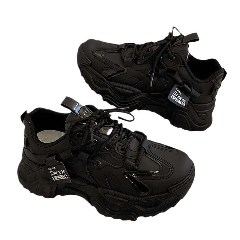 Весна 2025 в корейской версии новых папиных кроссовок женские студенческие универсальные спортивные кроссовки женские повседневные кроссовки на толстой подошве для увеличения роста