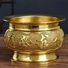1 шт. Чистая медная курильница для благовоний, храмовый буддийский зал, бытовые жертвенные принадлежности, аксессуары для фэн-шуй, домашний декор, предложение