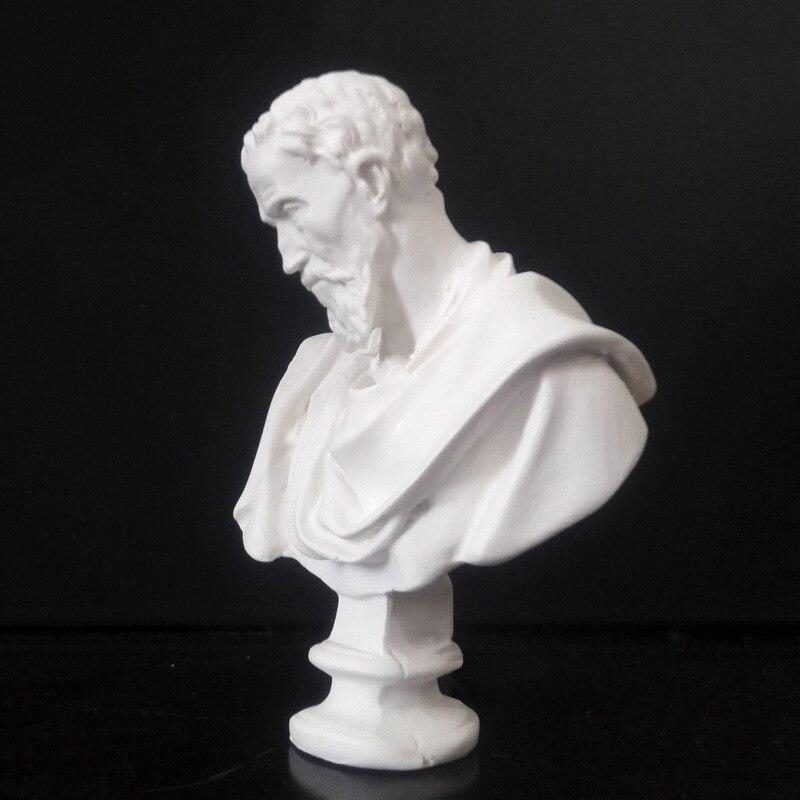 Микеланджело скандинавский стиль греческая мифология статуэтка белая гипсовая мини гипсовая статуэтка рисование практика ремесла