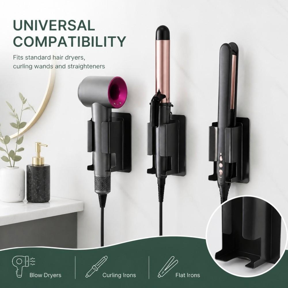 Stainless steel Hair Dryer Holder Wall Mounted Hair Tools Holder RV Bathroom