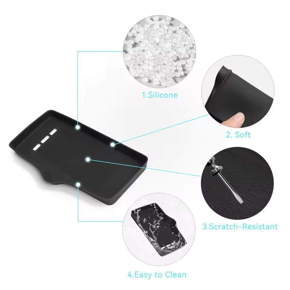 Для Chery OMODA 5 C5 E5 EV 2025 2025 Коврик беспроводной зарядки на центральную консоль Противоскользящая накладка Аксессуары для интерьера автомобиля