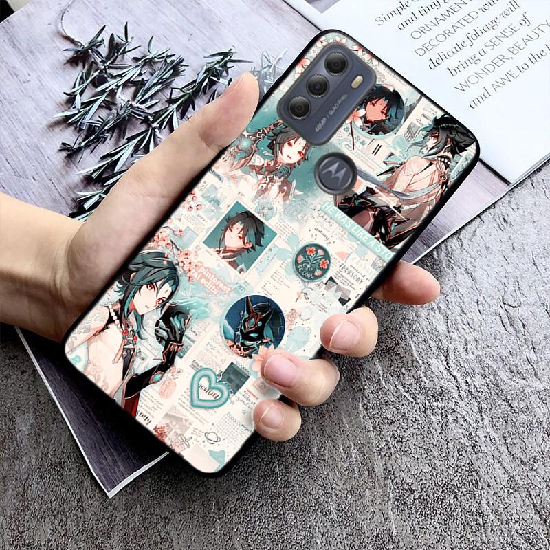 Чехол для телефона Xiao Genshin Impact для Motorola E7 Plus E32 E20 E40 Edge 20 Lite G22 G52 G20 G30 G100 G60 G50 G10 G Pure G Stylus