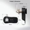 Zinc Alloy Mechanical Drawer Lock Rotating Cam Password Cabinet Lock  For Office
