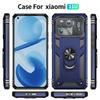 Для Xiaomi Mi 11 Ultra чехол противоударный бронированный металлический чехол для телефона с кольцом для Xiaomi Mi11 Ultra подставка держатель задняя крышка