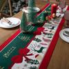 1 шт. Праздничные узоры Рождественская дорожка для стола 35*160 см с Санта-елкой Снеговик крышка стола