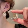 French Retro Palace Style Pearl Earrings Light Luxury And High-end Earrings