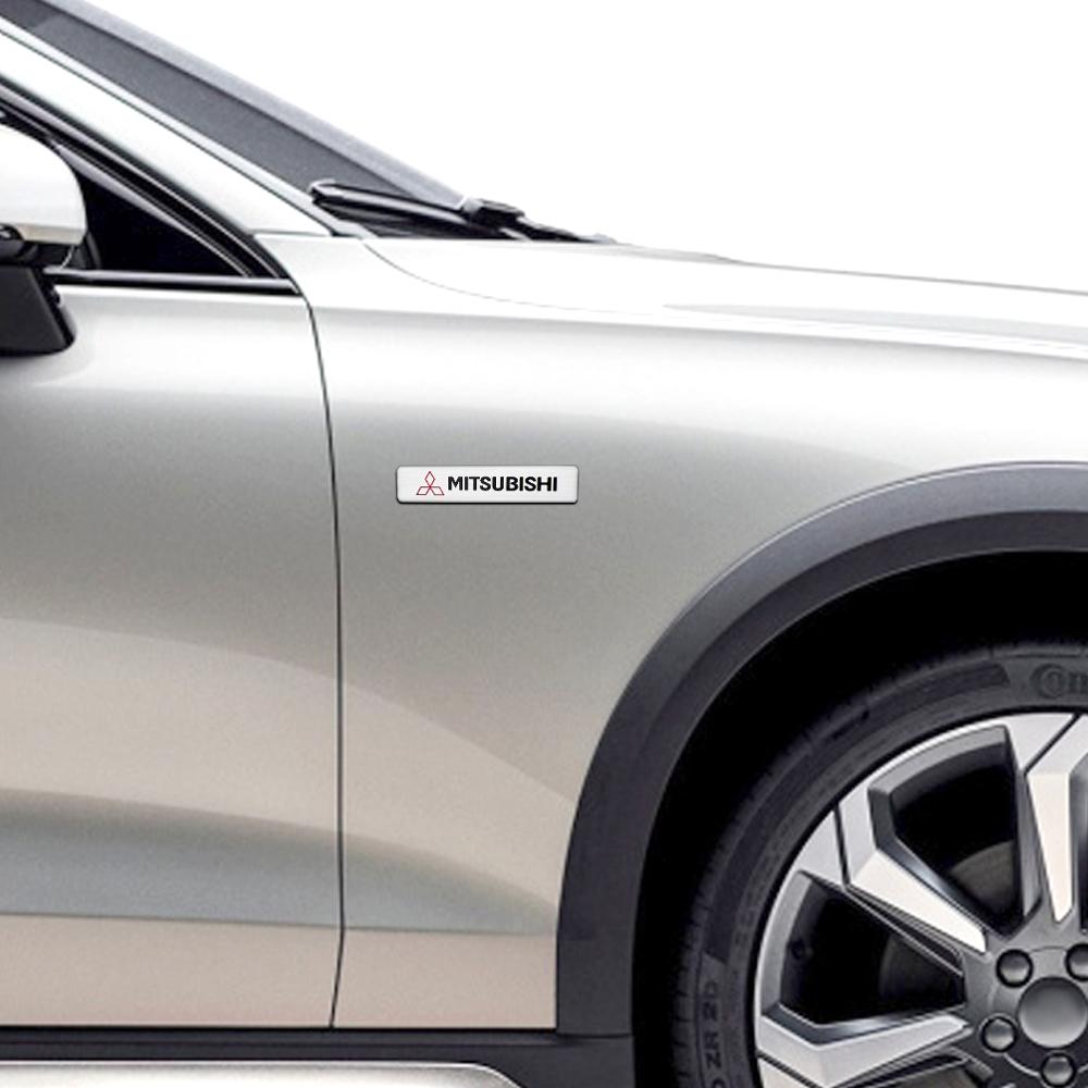 4PC Car Badge Sticker Auto Sticker Body Trunk Decorative Decal for MITSUBISHI Ralliart Lancer Competition Outlander EX LANCER