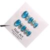 Blue Island Handmade Adhesive Cat Eye Short Nail Sticker Wearable Nail Art