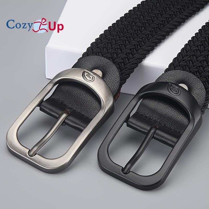 Men's Belt Casual Woven Elastic Belt Outdoor Sports Women's Belt Climbing Work Belt Jeans Suit Pants Men's And Women's Universal