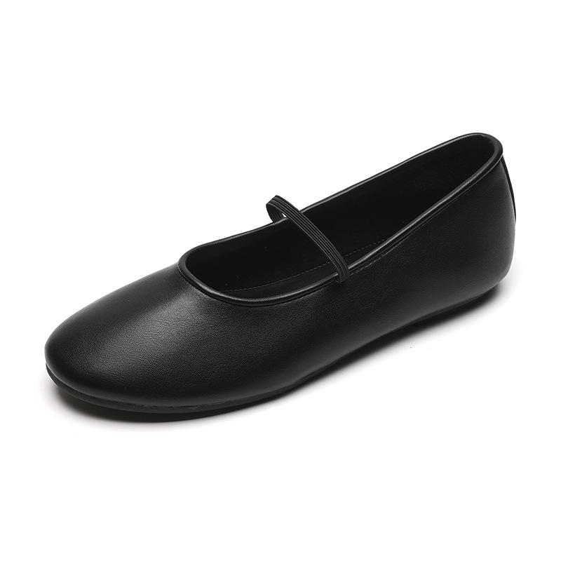 [Shei Su Yinyin] Waxy Jiji~ the Ro * Shallow Mouth Flat Bottom Mary Jane Ballet Single Shoes Women's Grandma Shoes