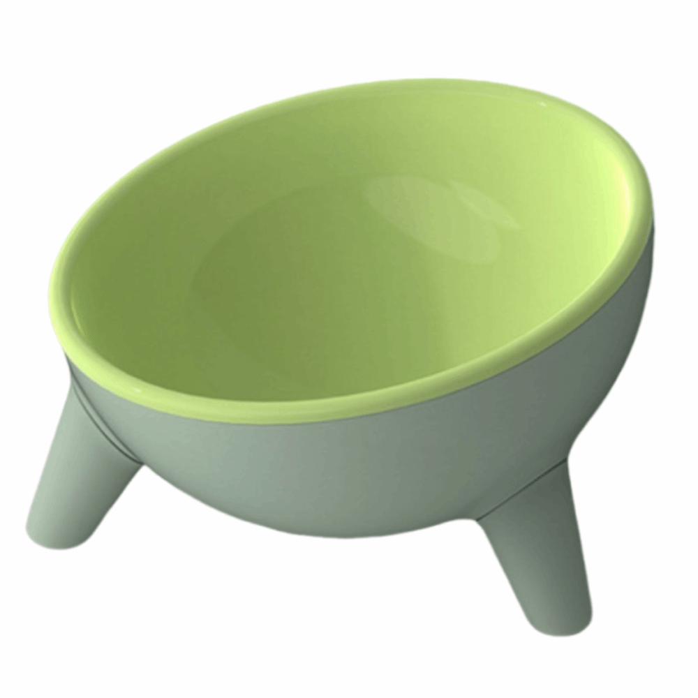 Миска для домашних животных с противоскользящим высоким основанием, наклон 15°, широкое горлышко, приподнятая миска-кормушка для домашних животных, устойчивая, против рвоты