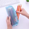 Cute Transparent Mesh Pencil Pouch High Value Student Stationery Bag Portable Multi-functional Student Supplies Storage Bag