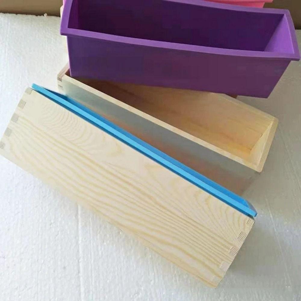 Wooden Box Soap Making Mold Rectangular Shape Soap Box Toast Mold Kitchen Bakeware
