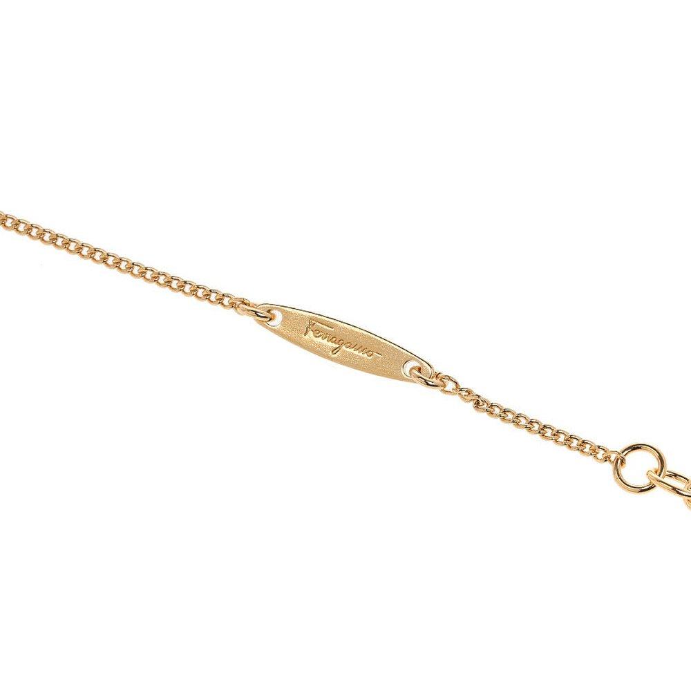 Salvatore Ferragamo Женское ожерелье Gancio 3D с кристаллами 76 0399 Orgiov 0736244 106175