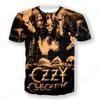 Новые Футболки Rock Band Ozzy Osbourne 3D Печать Мужские Женские Повседневные Футболки с Коротким Рукавом с Круглым Вырезом Оверсайз Топы Одежда