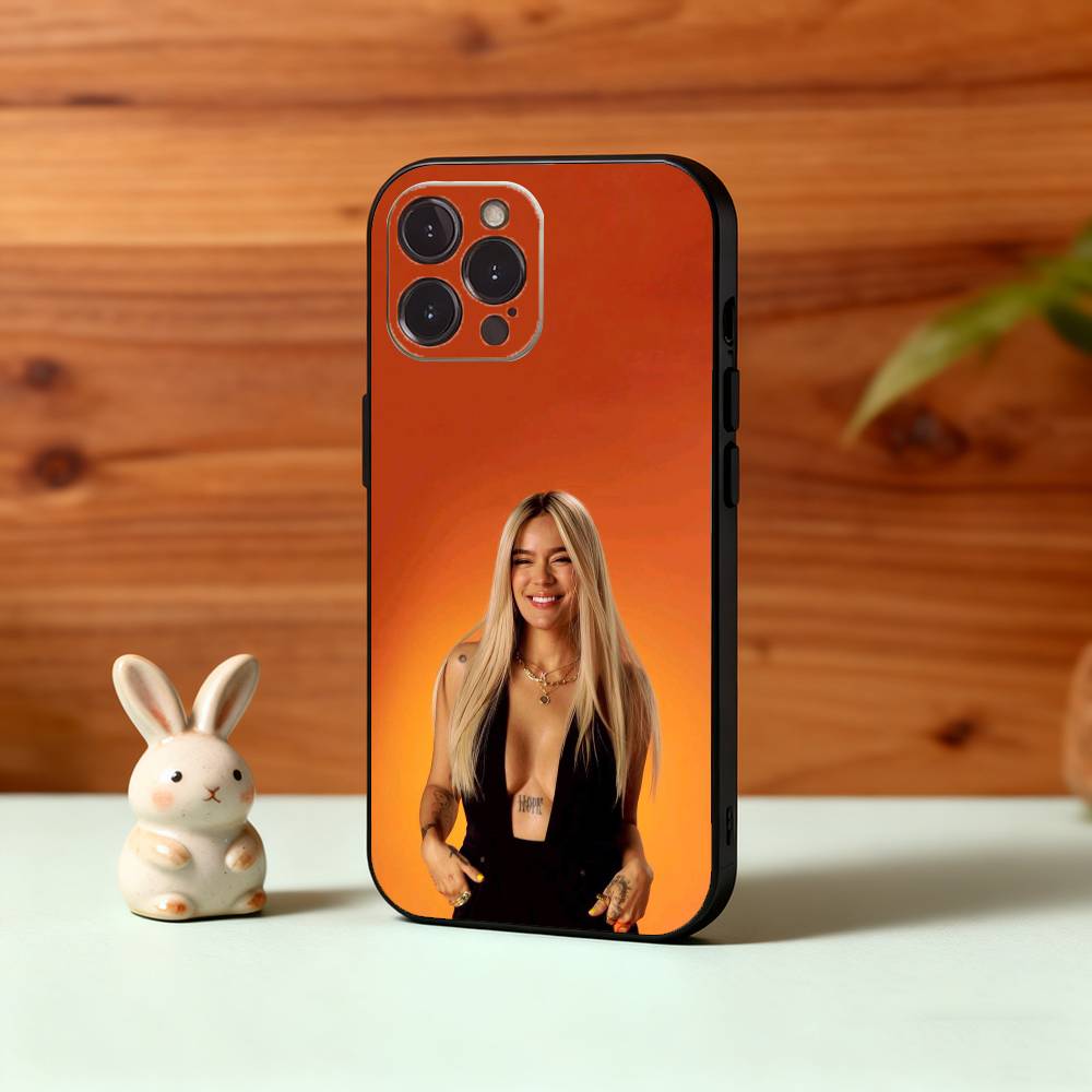 Singer K-Karol G Amargura Phone Case For iPhone17,16,15,14,13,12Plus,Pro Max,XS,5G Soft Silicone Black Cover