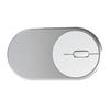 Wireless Rechargeable Bluetooth Optical USB Mouse for Desktop Laptop PC Computer 2.4Ghz (Silver)