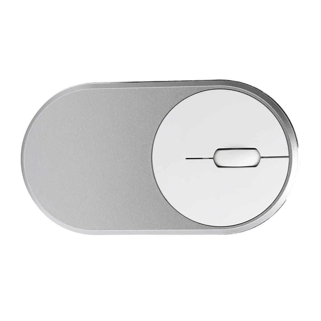 Wireless Rechargeable Bluetooth Optical USB Mouse for Desktop Laptop PC Computer 2.4Ghz (Silver)