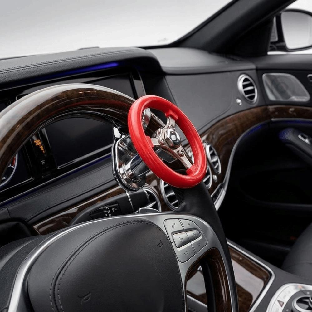 Stainless Steel One Hand Driving Knob Wear Resistant Steering Wheel Spinner Grip Driving Operation