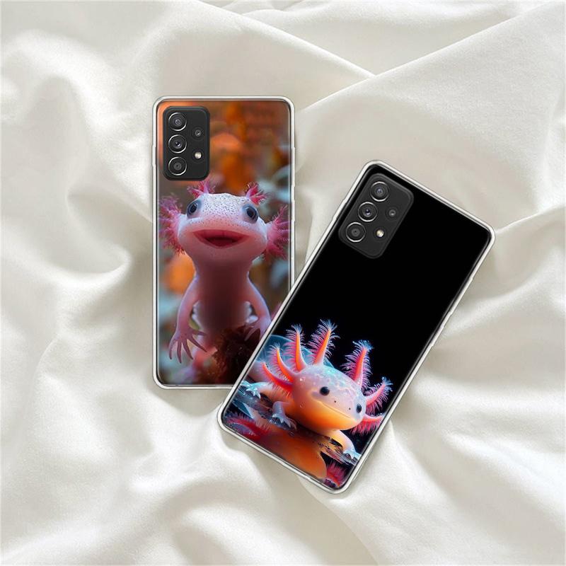 Чехол для телефона "Улыбающаяся саламандра" для Samsung A15 A25 A35 A55 Galaxy A12 A22 A32 A52S A72 A05S A02S A42 J6 J4 A6 A7 A8 A90 A80 J8 A9