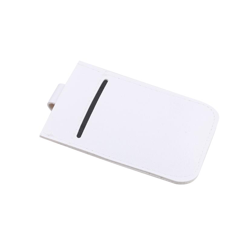 Выдвижной держатель для карт из искусственной кожи. Держатель для удостоверения личности. Каскадный скрытый выдвижной футляр для карт. Органайзер. Держатель для карт с пряжкой. Унисекс.