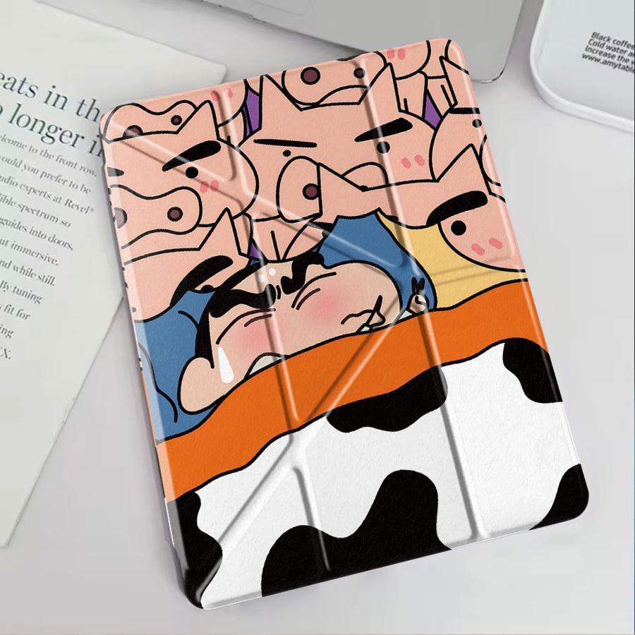 Cool Cra-yons Shin-chans Holder Cover Tablet Case For iPad Air 4 5 M3 M2 1 2 M4 11inch Pro 11th 10th 9th 8th 7th 12.9inch Mini 6
