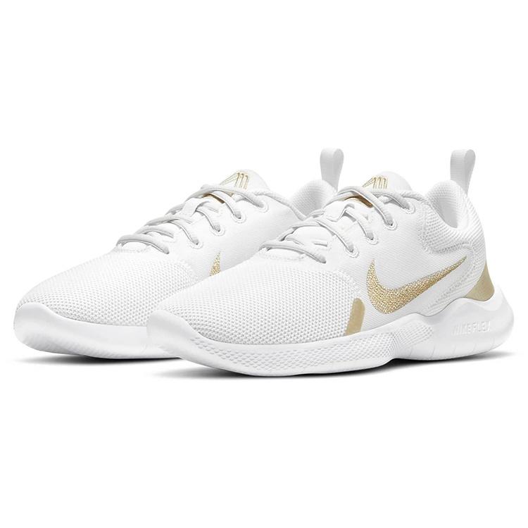 (WMNS) Nike Flex Experience Run 10 'White Metallic Gold Star' Women's CI9964-010