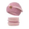 Windproof Winter Hat Scarf Set Soft Neck Warmer Fashion Ear Protection  for Women