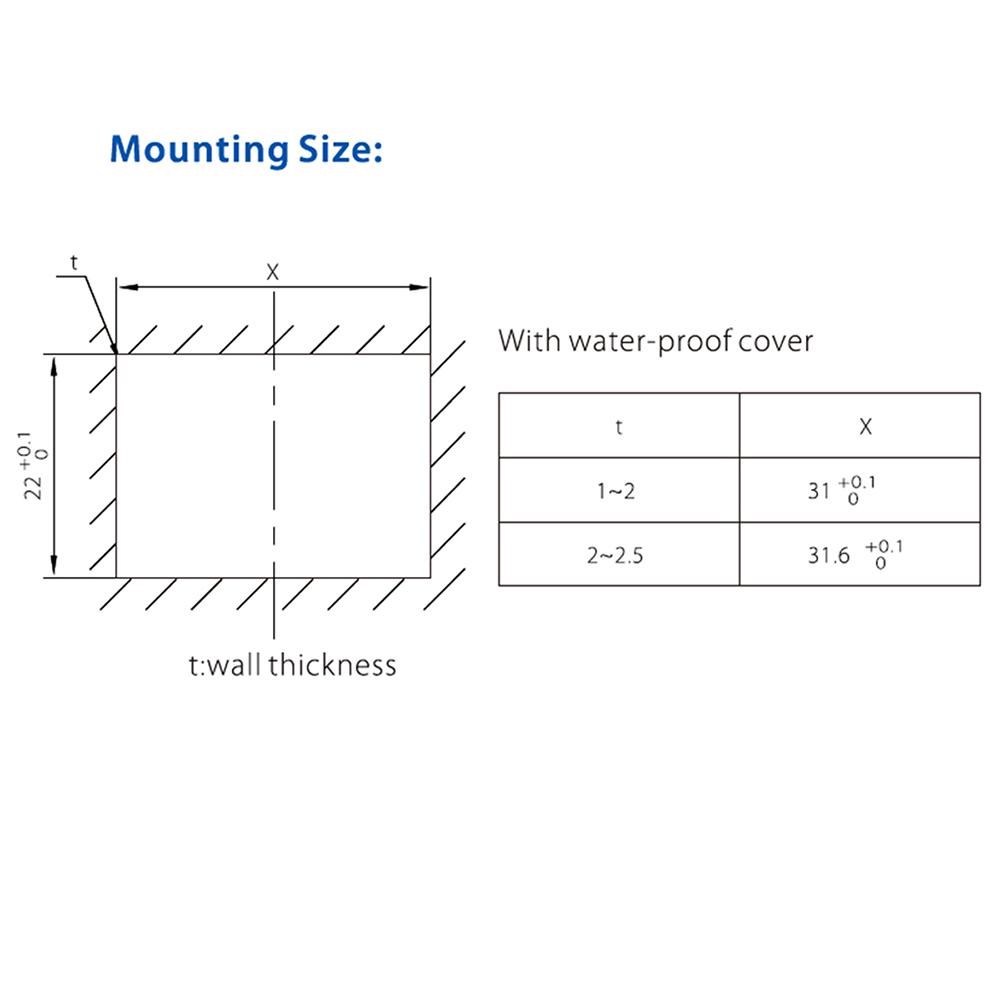 KEDU HY12-9-7 Вкл. Выкл. Водонепроницаемые клавишные переключатели для электроинструментов 4 контакта