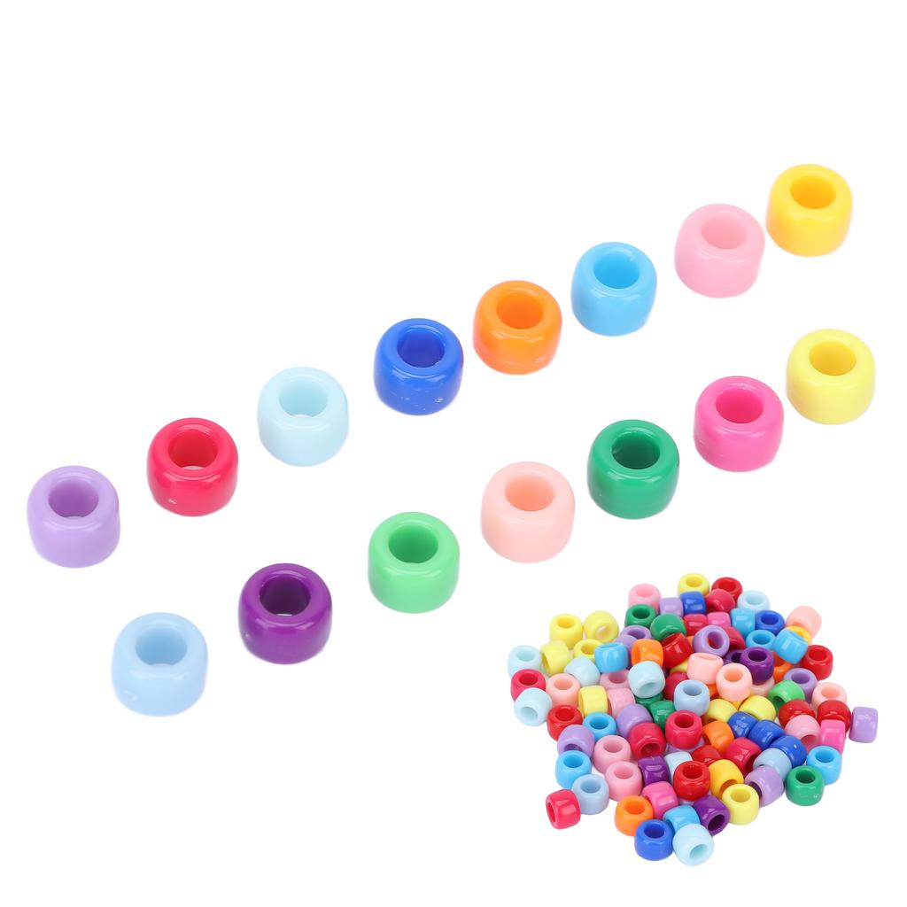 100 шт., бусины для бороды, простой дизайн, идеальный размер, глянцевая текстура, прочные легкие бусины для волос для проекта «сделай сам»