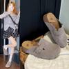 Thick-bottomed Bag Head Half-drag Women's Outer Wear Autumn New One-pedal Muffin Soft-bottomed Lazy Slippers