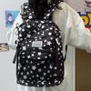 Star Cute Rabbit Bone Printed Student Backpack With Strap Decoration School For