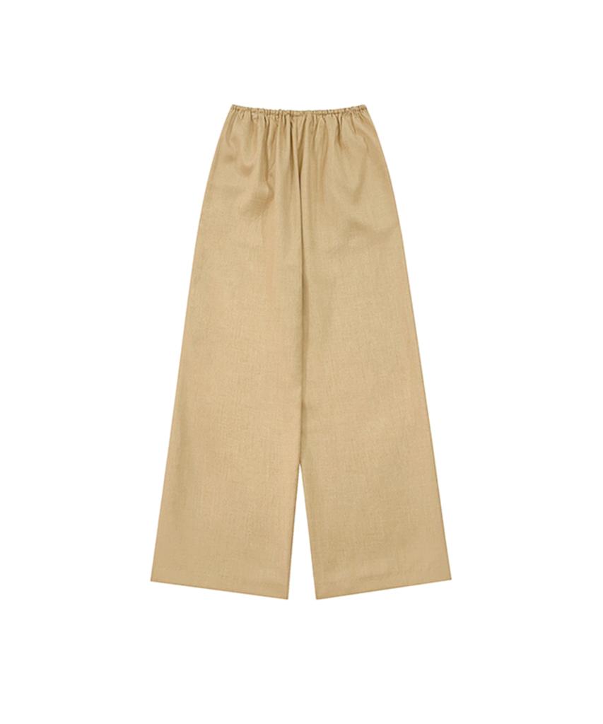 Meuameu Butter Yellow Banding Pants