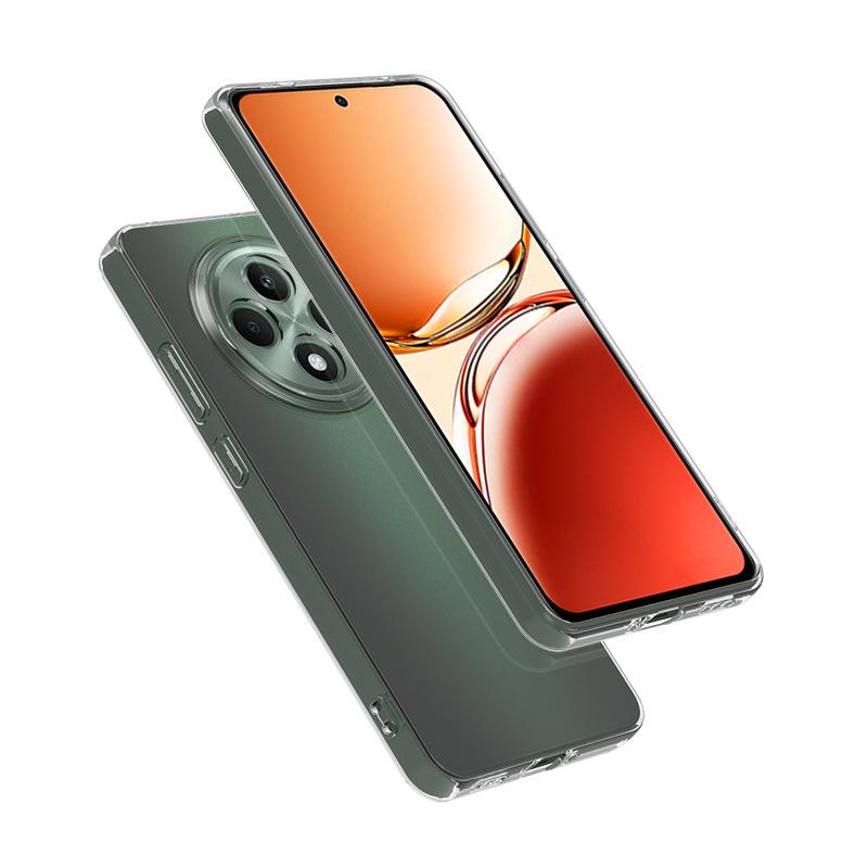 For Reno12 F Case Simple Slim Soft TPU Clear Transparent Phone Case On For OPPO Reno12F G Cover