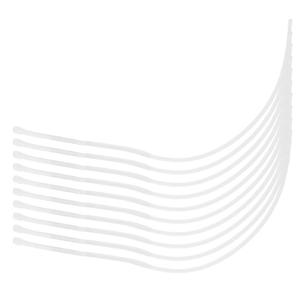 10 шт. белые 50 фунтов рыболовные петли соединитель мух петля леска рыболовные снасти аксессуар