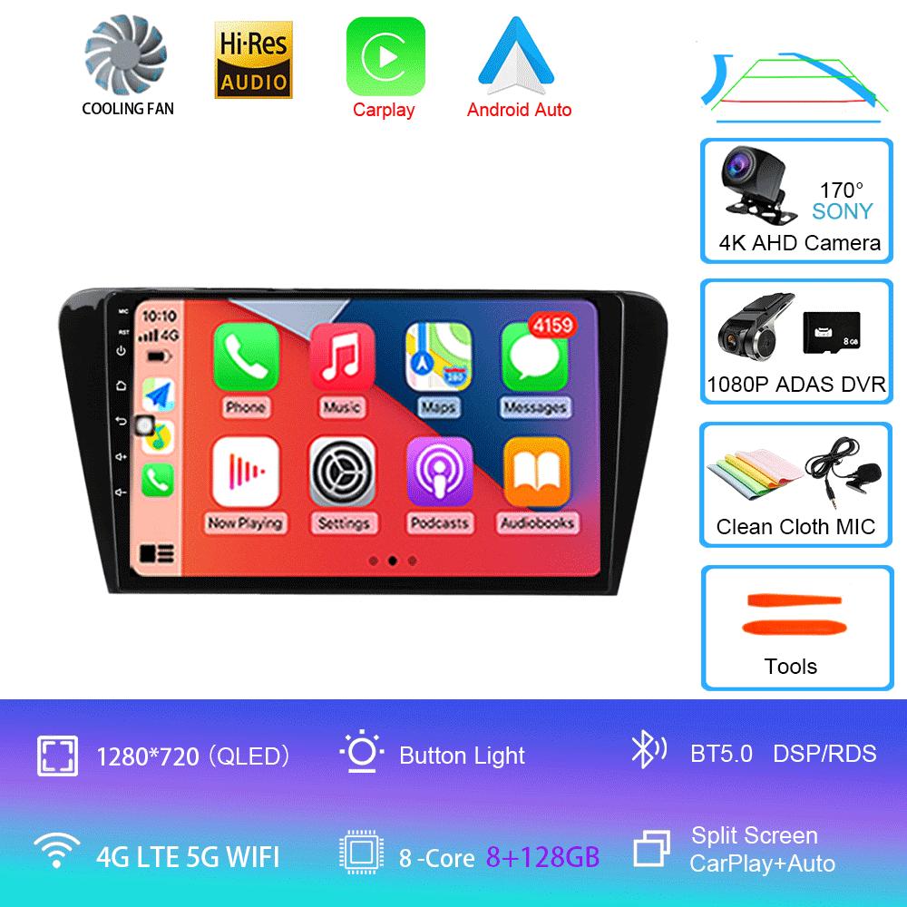 Для Volkswagen Skoda Octavia 3 A7 2013-2018 Автомобильный стерео радио Мультимедиа Видеоплеер Навигация GPS 4G Carplay 2 Din Android 14