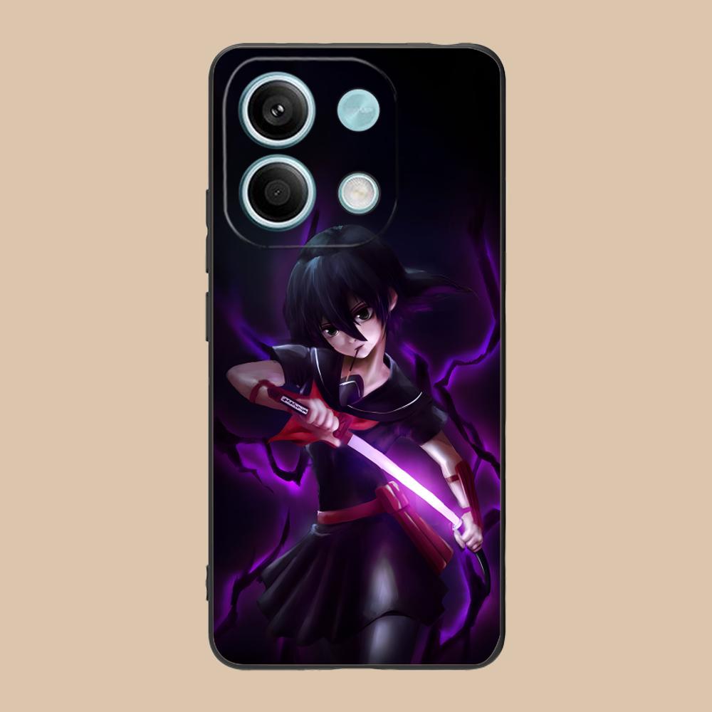 Матовый ТПУ чехол для мобильного телефона Akame Kurome для POCO F8 F7 F6 F5 F4 F3 F2 Pro GT C75 C71 C65 C61 C40 Pro Ultra Цветная крышка