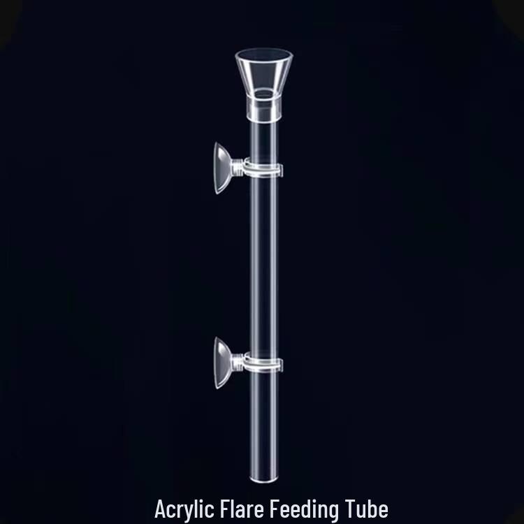 Acrylic Aquarium Feeding Tube and Food Dish for Shrimp and Ornamental Fish