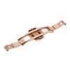 Butterfly Buckle Rose Gold Alloy Ceramic Tungsten Steel 5 X 15 Watch Deployment Clasp for