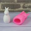 Long Ear Rabbits Animal Silicone Molds for Candle Soap Chocolate Candy Cement Gypsum Silicone Molds Easy to Demold