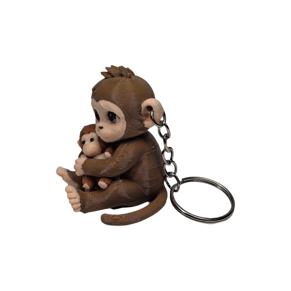 3D Printing Key Chain Pendant Creative Purse Charm Fashion Orangutan Keychain Gift