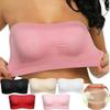 Plus Size Women Fashion Seamless Strapless Soft Anti Expose High Elastic Mesh Wrapped Invisible Strapless