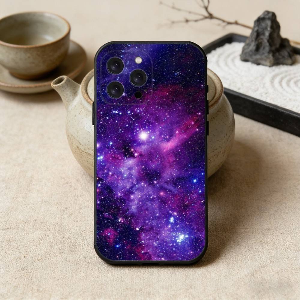 Чехол для телефона 'Космос для Галактической Вселенной' для iPhone 16, 15, 14, 13, 12, 17, Pro Max, Plus, Силиконовый Черный Чехол