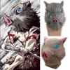 Authentic Anime Demon Slayer Kimetsu No Yaiba Hashibira Inosuke Pig Cosplay Mask Ideal For Costume Parties