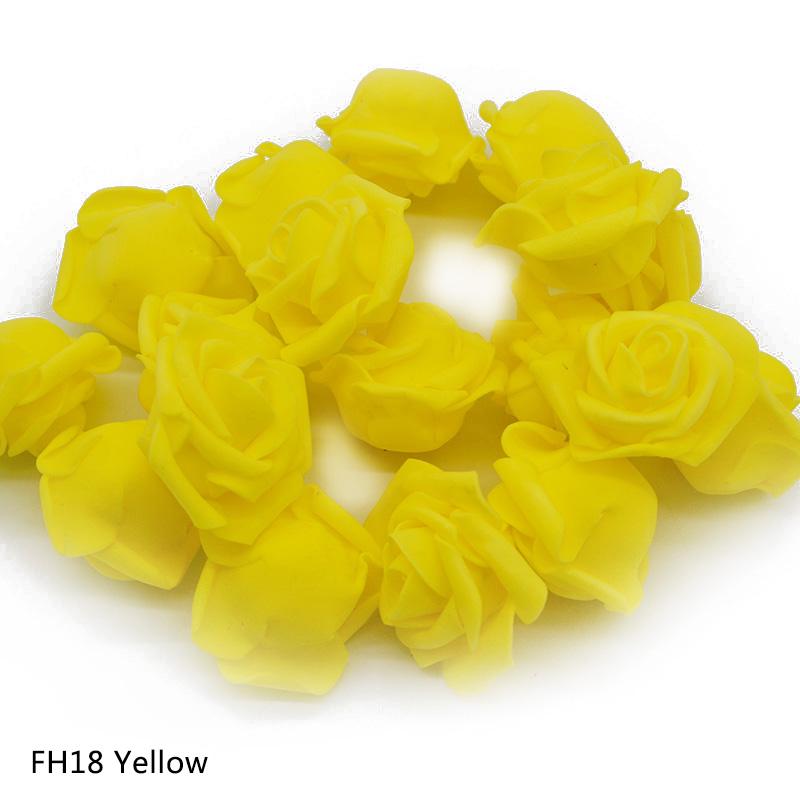 Дешевые 20 шт. разноцветных пенопластовых розовых цветков, искусственный букет роз, ручная работа, украшение для дома, праздничная вечеринка, альбом для вырезок